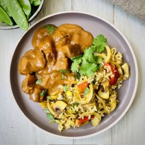 Nasi met kipsate